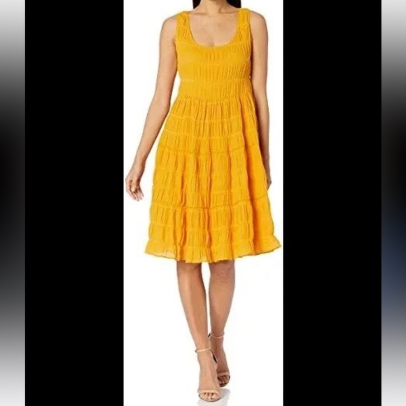 Max Studio Black Textured Sleeveless A-line Dress Size L - Picture 4 of 9